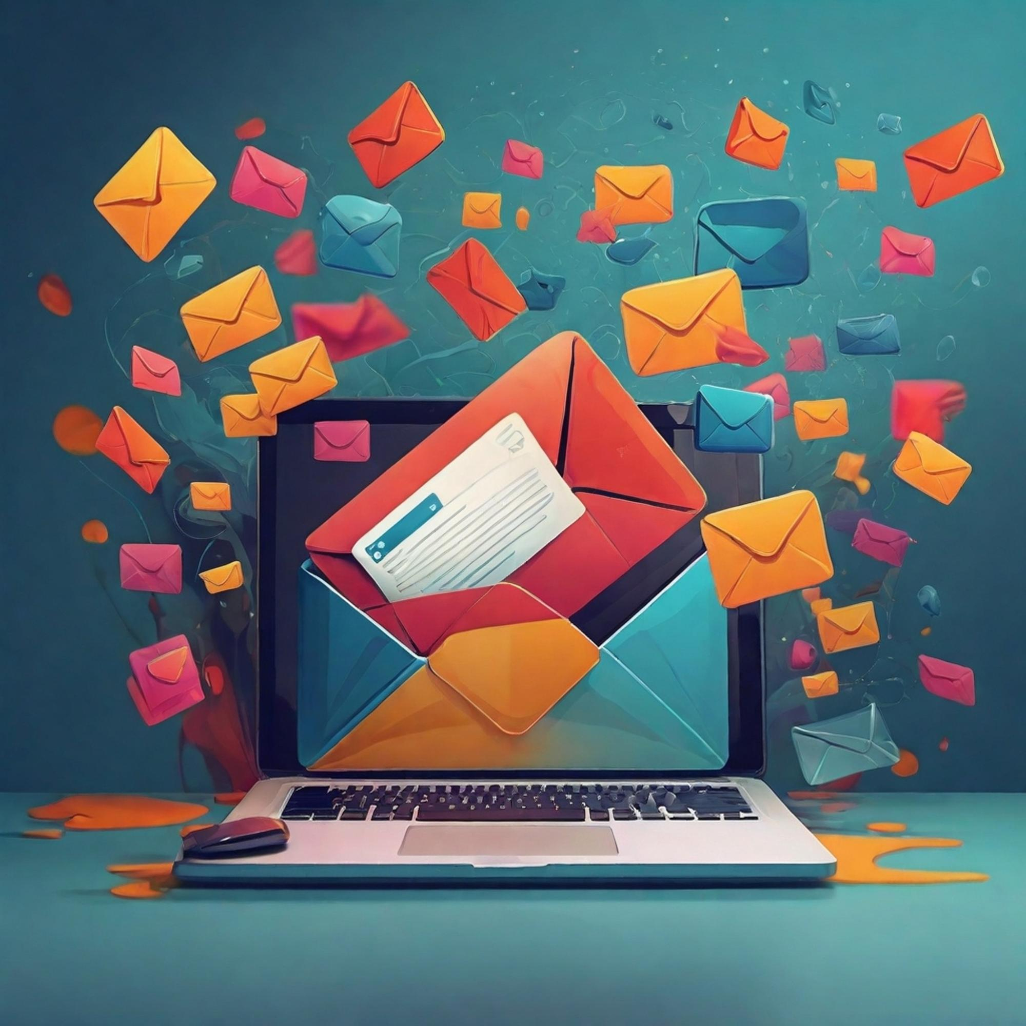 A laptop with an envelope that says envelope on it