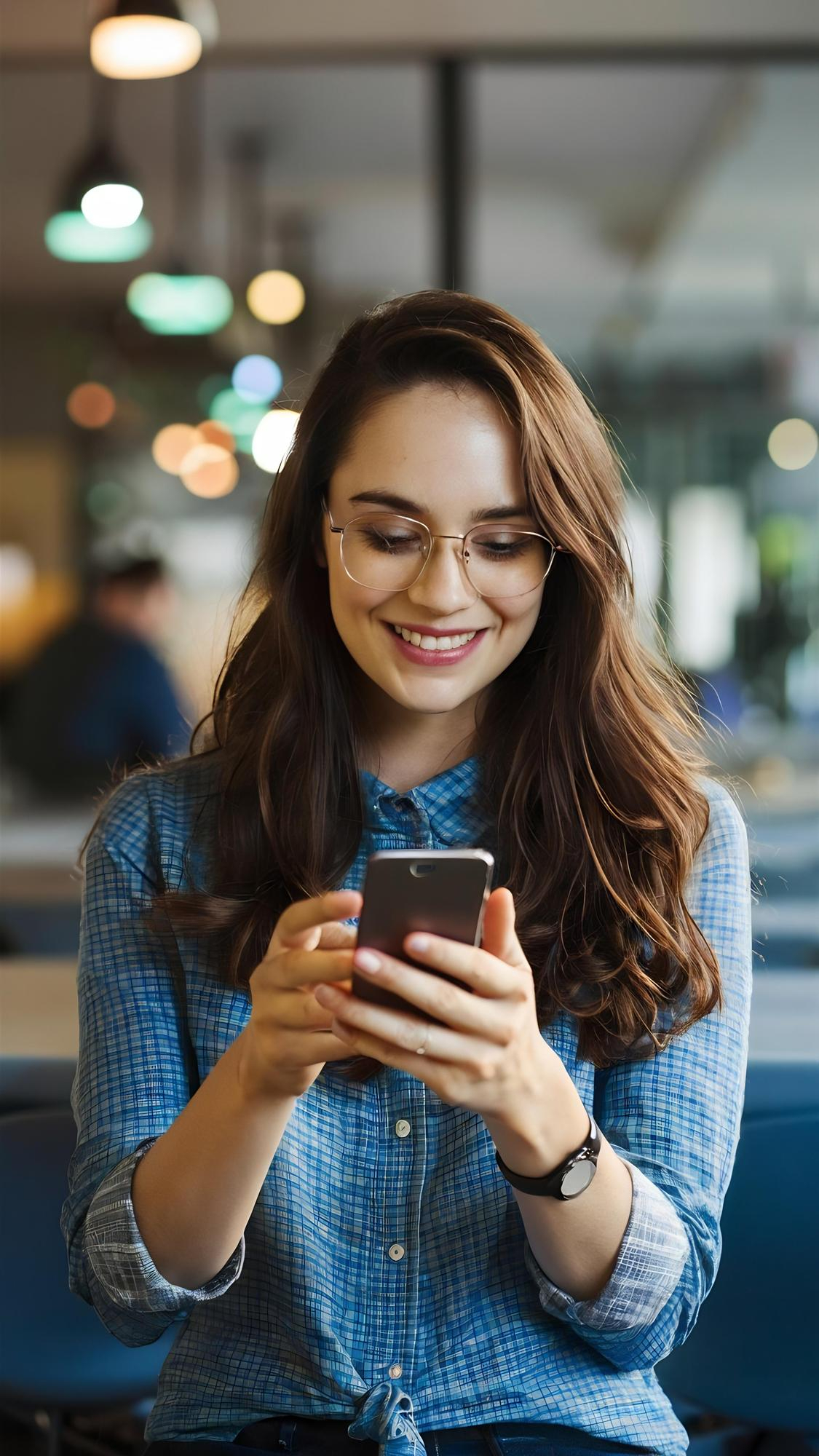 Pay for goods by credit card through a smartphone in a coffee shop